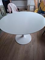 Eettafel fonq anderson wit krassen blad, Huis en Inrichting, Tafels | Eettafels, Ophalen, Gebruikt, Rond, Vier personen