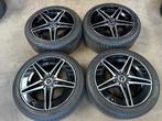 18 inch originele AMG velgen + all season banden Mercedes C, 18 inch, Gebruikt, Info@originalwheels.nl, Banden en Velgen