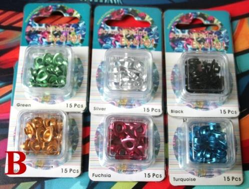 Eyelets kernen scrapbook Polymer clay Pandora Hartjes, Hobby en Vrije tijd, Scrapbooking, Nieuw, Versiering of Embellishment, Overige merken