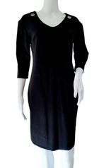 💎 Zwarte Jurk / Black Dress G. Ricceri Italy S / M 36 - 38, Maat 38/40 (M), Zwart, Ophalen of Verzenden, Zo goed als nieuw
