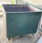 Grote RVS bak op wielen, Doe-het-zelf en Verbouw, Kratten en Dozen, Ophalen, Gebruikt, 100 cm of meer, 60 cm of meer