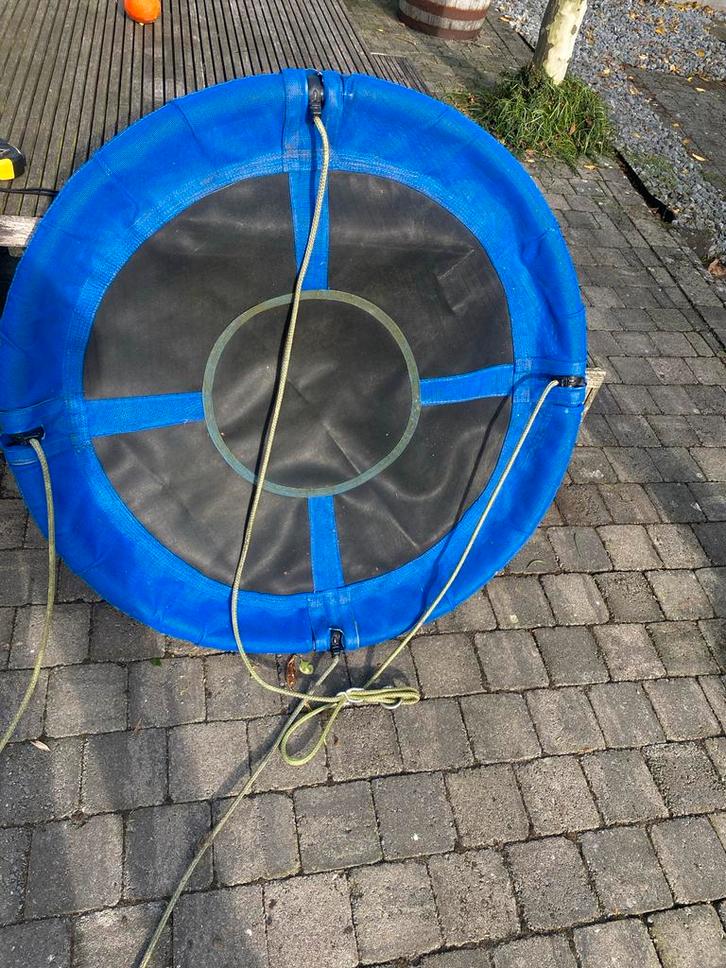Blauwe Schommel Nestschommel, Kinderen en Baby's, Speelgoed | Buiten | Los speelgoed, Gebruikt, Ophalen