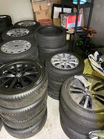Partij velgen met banden complete set VW mercedes Audi Skoda beschikbaar voor biedingen