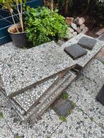 15,8m2 Grindtegels gratis, Tuin en Terras, Tegels en Klinkers, Ophalen, Gebruikt, 10 m² of meer, Beton