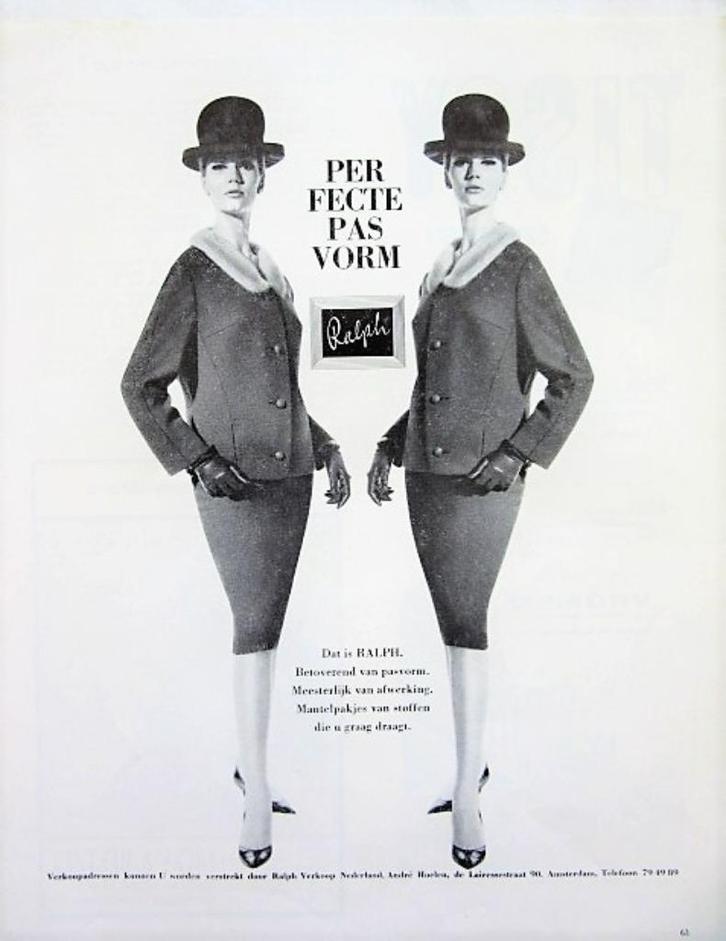 27 vintage advertenties reclames mode kleding fashion 65-98, Verzamelen, Merken en Reclamevoorwerpen, Gebruikt, Gebruiksvoorwerp