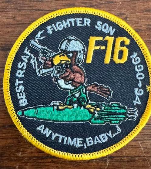 RSAF F-16 patch, Verzamelen, Luchtvaart en Vliegtuigspotten, Zo goed als nieuw, Patch, Badge of Embleem, Ophalen of Verzenden
