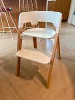 Stokke steps meegroeistoel wit en eiken, Kinderen en Baby's, Kinderstoelen, Ophalen, Gebruikt, Meegroeistoel, Stoelverkleiner