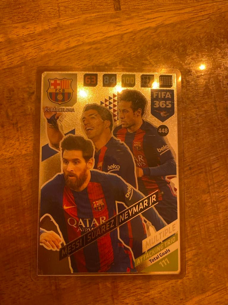 FC Barcelona FIFA 365 Spelerskaart - Messi, Suarez, Neymar, Ophalen of Verzenden, Zo goed als nieuw, Buitenlandse clubs, Spelerskaart