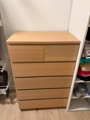 Ikea malm ladekast eikenfineer - afbeelding 1