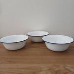 Set van 3 emaille schaaltjes, Ophalen of Verzenden