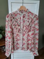 Azara Paris Blouse met Bloemenpatroon – Universele maat (val, Maat 38/40 (M), Wit, Ophalen of Verzenden, Azara