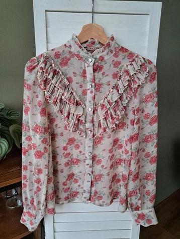 Azara Paris Blouse met Bloemenpatroon – Universele maat (val beschikbaar voor biedingen
