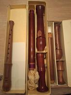 Houten blokfluiten – 3 stuks – als nieuw, Muziek en Instrumenten, Ophalen, Zo goed als nieuw, Overige typen