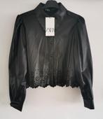 ZARA leerlook jasje met broderie mt. M, Maat 38/40 (M), Verzenden, Nieuw, Jasje
