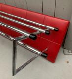 Rode wandkapstok met metalen rek - vintage retro kapstok, Gebruikt, Onbekend, Onbekend, Metaal