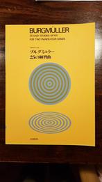 BURGMÜLLER  25 studies 2 piano's, Muziek en Instrumenten, Bladmuziek, Klassiek, Les of Cursus, Ophalen of Verzenden, Zo goed als nieuw