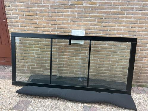 Industriële deur hout met glas in zwart, z.g.a.n., Doe-het-zelf en Verbouw, Deuren en Horren, Zo goed als nieuw, Binnendeur, 215 cm of meer