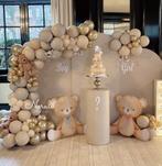 Teddy babyshower - gender reveal setting beige decoratie, Hobby en Vrije tijd, Feestartikelen | Verhuur, Ophalen of Verzenden