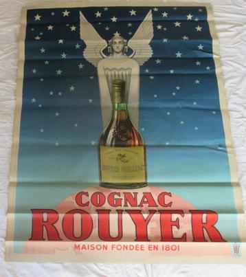 oude affiche cognac Rouyer met sfinks 2AE beschikbaar voor biedingen