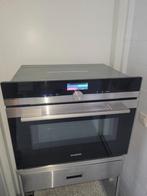 Prachtige Siemens RVS inbouw combi magnetron met hetelucht, Witgoed en Apparatuur, Ophalen, Zo goed als nieuw, Inbouw, 45 tot 60 cm