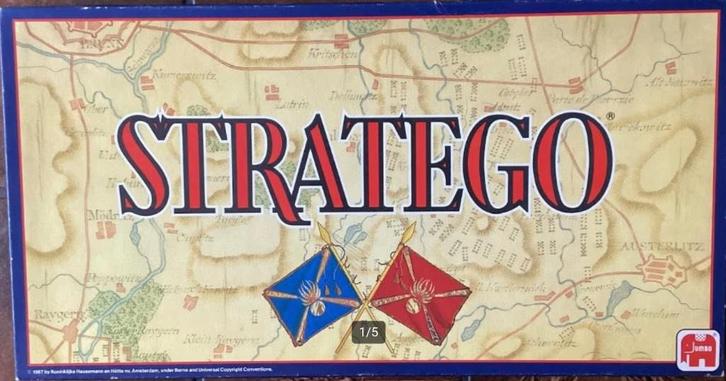 Stratego – Vintage 1987 (Jumbo 497), Hobby en Vrije tijd, Gezelschapsspellen | Bordspellen, Zo goed als nieuw, Ophalen of Verzenden