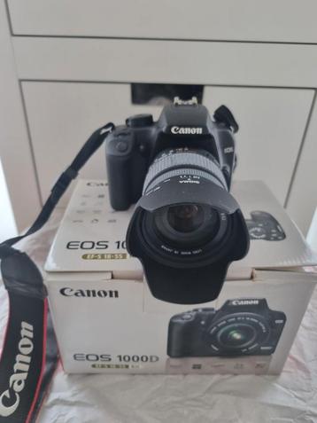 Canon EOS1000D zo goed als nieuw. Incl. draagtas en filters. beschikbaar voor biedingen