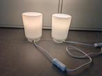 IKEA ISBRYTARE tafellamp / nachtlamp (2x), Ophalen of Verzenden, Zo goed als nieuw, Glas, Minder dan 50 cm