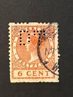 DT 1 perfin perforatie op R7 (€130, NVPH 2024), Postzegels en Munten, Postzegels | Nederland, Ophalen of Verzenden
