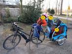 Batavus Razer e-bike met 2p kids tourer, Ophalen, Gebruikt, Batavus.