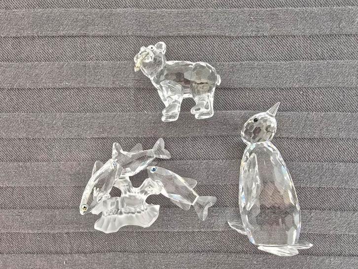 Swarovski Kristal Beeldjes - Vis, Beer, Pinguïn, Verzamelen, Swarovski, Zo goed als nieuw, Figuurtje, Ophalen of Verzenden
