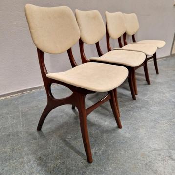 Set van 4 vintage eetkamerstoelen Pynock chairs jaren 60  beschikbaar voor biedingen