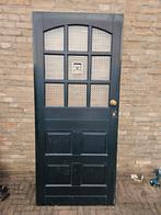 Hardhouten deur, gratis ophalen, Doe-het-zelf en Verbouw, Deuren en Horren, Ophalen, Gebruikt, 80 tot 100 cm, Buitendeur