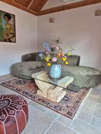 Prachtige glazen vintage salontafel!, Huis en Inrichting, Tafels | Salontafels, Ophalen, 100 tot 150 cm, 50 tot 100 cm, Minder dan 50 cm