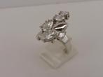 Zilveren damesring met zirkonia                          Z39, 18 tot 19, Gebruikt, ., Ophalen of Verzenden