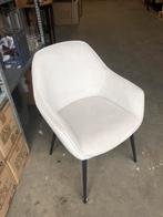 Ribstoel met stalen onderstel - Zithoogte 46cm, Ophalen, ., ., Wit