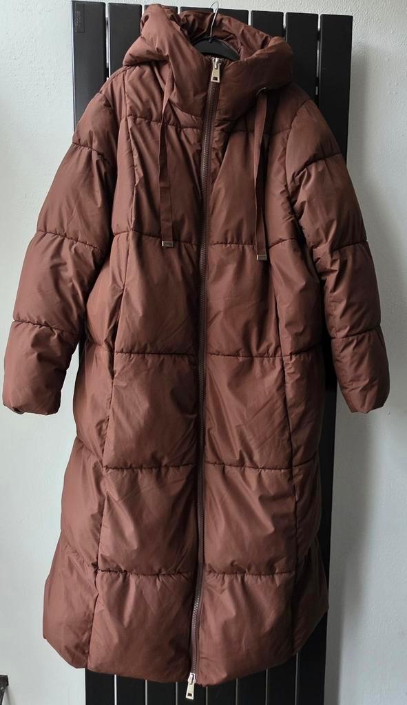 Zgan chocobruine winterjas draagbaar tm maat 48., Kleding | Dames, Jassen | Winter, Nieuw, Maat 46/48 (XL) of groter, Zwart, Ophalen of Verzenden