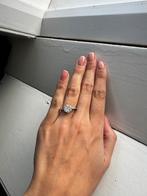 Diamanten ring 1.02 ct, kleurloos VVS, 18k witgoud, Verzenden, Wit, Zo goed als nieuw, 17 tot 18