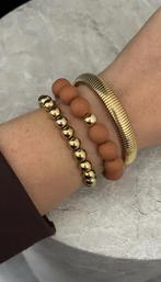 Beads Armband Cognac, Overige kleuren, Kunststof of Plastic, Nieuw, Ophalen of Verzenden