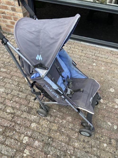 Opvouwbare Maclaren buggy met accessoires, Kinderen en Baby's, Buggy's, Gebruikt, Overige merken, Regenhoes, Ophalen of Verzenden