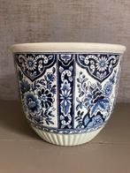 Vintage bloempot Delfts Royal Sfinx Maastricht P. Regout M24, Ophalen, Rond, Zo goed als nieuw, Aardewerk