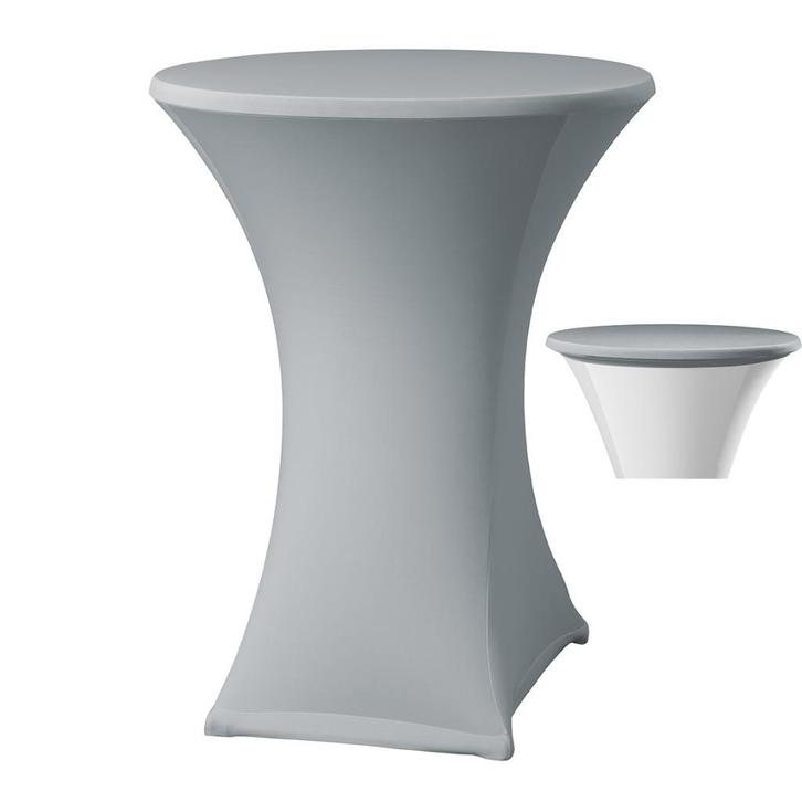 Statafelhoes samba rond met topcover grijs, Huis en Inrichting, Tafelkleden, Nieuw, Rond, Ophalen of Verzenden