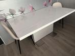 Eettafel met stoelen, Huis en Inrichting, Tafels | Eettafels, Ophalen, 50 tot 100 cm, Zo goed als nieuw, Vijf personen of meer