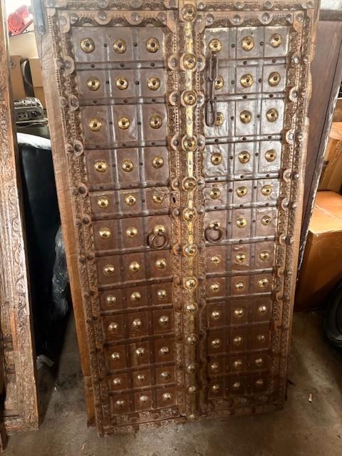 Deur set - raamwerk India massief zwaar, Antiek en Kunst, Antiek | Meubels | Kasten, Ophalen