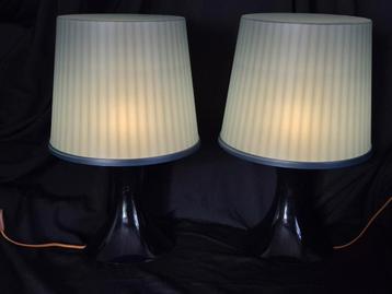 2 grote lampan ikea lamp 45 cm hoog blauw beschikbaar voor biedingen