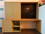 Wandmeubel/peuterbureau met magneet- en krijtbord, Huis en Inrichting, Kasten | Computermeubels, Ophalen, Gebruikt, 70 tot 120 cm