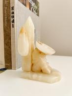 Vintage onyx/albasten boekensteunen mid century - set van 2, Ophalen of Verzenden, Zo goed als nieuw