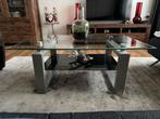 Glazen Salontafel - Stijlvol en Modern, Ophalen, Gebruikt, 100 tot 150 cm, 50 tot 100 cm