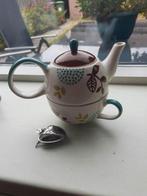 Tea for one theesetje ceramics, Huis en Inrichting, Keuken | Servies, Ophalen of Verzenden, Zo goed als nieuw, Overige stijlen