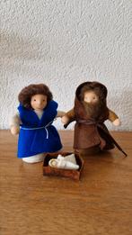 Jozef en Maria wolvilt, kerst, Hobby en Vrije tijd, Ophalen of Verzenden, Nieuw, Figuurtje(s), Wolvilt