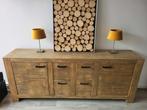 Dressoir massief hout 225 x 45 cm, Huis en Inrichting, Kasten | Dressoirs, Ophalen, Gebruikt, 25 tot 50 cm, 200 cm of meer